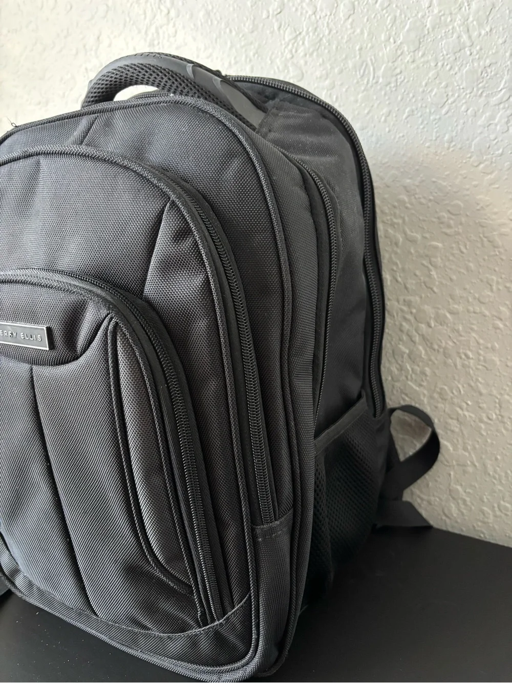 Perry Ellis Black Backpack for Men - Durable Everyday Carry